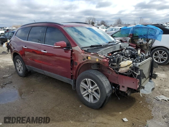 2015 Chevrolet Traverse LT z VIN 1GNKVHKD3FJ268866, wystawiony jako Copart lot #47085565 z przebiegiem 129 477 mil mil oraz Szkoda całkowita • Salvage title. Historia ofert i sprzedaży dostępna na DreamBid. Obrazek 4.