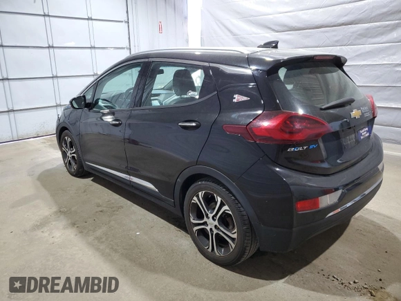 2017 Chevrolet Bolt EV Premier with VIN 1G1FX6S02H4172453, listed as a Copart auction lot 56331215 with 87,163 mi miles and Salvage title. Bid and sale history available at DreamBid. Image 2.