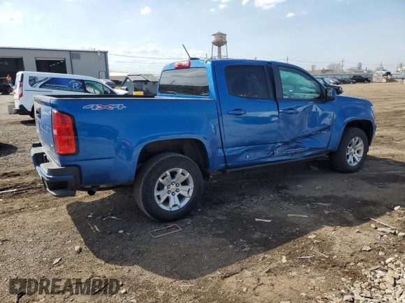 2021 Chevrolet Colorado 4WD LT с VIN 1GCGTCEN7M1134452, выставлен на аукционе Copart как лот 54444945 с пробегом 51 527 миль миль и Списание • Salvage title. История ставок и продаж доступна на DreamBid. Изображение 3.