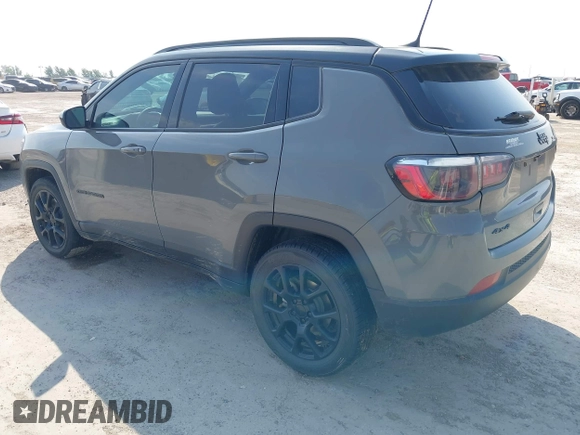 2023 Jeep Compass Latitude with VIN 3C4NJDBN6PT531767, listed as a IAAI auction lot 42254833 with 57,630 mi miles and . Bid and sale history available at DreamBid. Image 3.