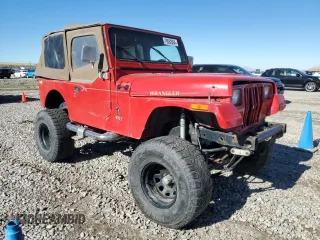 1995 Jeep Wrangler S with VIN 1J4FY19P3SP287072, listed as a Copart auction lot 79582064 with 0 mi miles and Salvage Title. Bid and sale history available at carsss.com. Image 4.