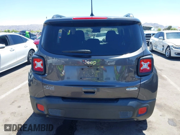 2018 Jeep Renegade Latitude with VIN ZACCJABB5JPJ63878, listed as a IAAI auction lot 42282707 with 90,572 mi miles and . Bid and sale history available at DreamBid. Image 16.