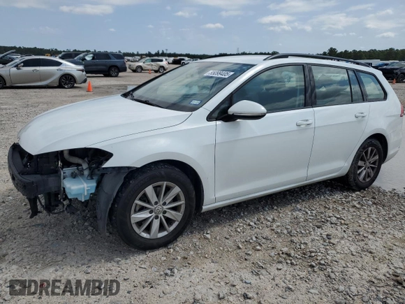 2019 Volkswagen Golf S z VIN 3VWY57AU0KM509758, wystawiony jako Copart lot #55099405 z przebiegiem 112 119 mil mil oraz Szkoda całkowita • Salvage title. Historia ofert i sprzedaży dostępna na DreamBid. Obrazek 1.