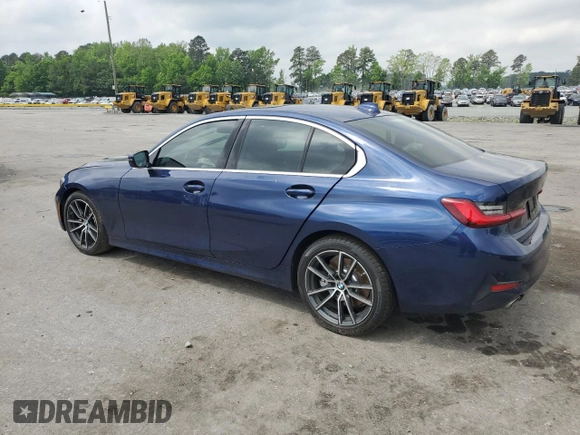 2019 BMW 3 Series 330i with VIN WBA5R1C51KAK09945, listed as a Copart auction lot 53831015 with 18,135 mi miles and Salvage title. Bid and sale history available at DreamBid. Image 2.