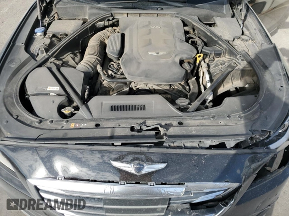 2017 Genesis G80 3.8L with VIN KMHGN4JE9HU190186, listed as a Copart auction lot 78520824 with 187,490 mi miles and Salvage Title. Bid and sale history available at DreamBid. Image 11.