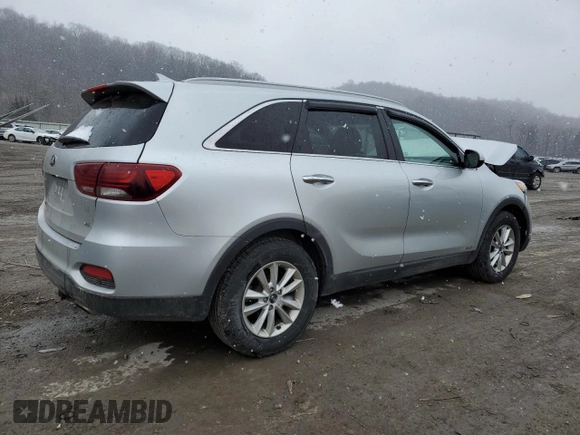 2019 Kia Sorento LX with VIN 5XYPGDA59KG544134, listed as a Copart auction lot 50626655 with 84,357 mi miles and Salvage Title. Bid and sale history available at DreamBid. Image 3.