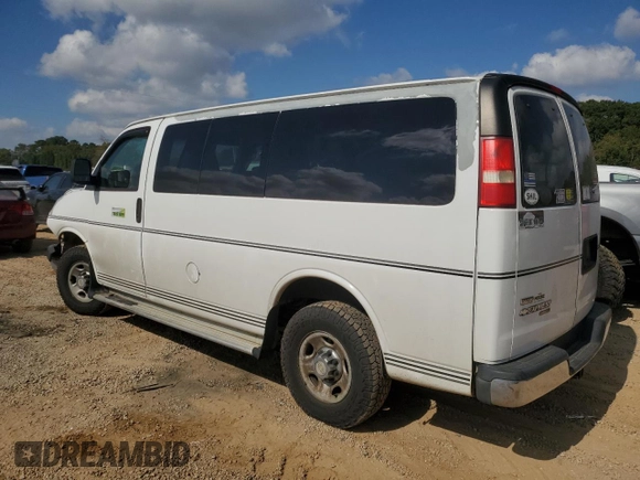2012 Chevrolet Express Passenger 1LT with VIN 1GAZGYFG6C1106515, listed as a Copart auction lot 78206674 with 185,501 mi miles and Salvage title. Bid and sale history available at DreamBid. Image 2.