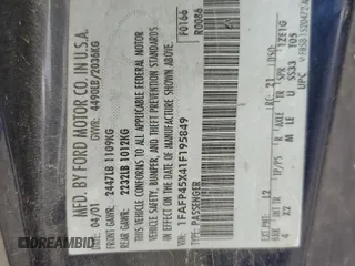2001 Ford Mustang GT Deluxe с VIN 1FAFP45X41F195849, выставлен на аукционе Copart как лот 59704215 с пробегом Не указан миль и Чистый • Clean title. История ставок и продаж доступна на DreamBid. Изображение 12.