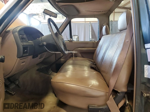 1993 Ford F-150 with VIN 1FTDF15Y1PNA42081, listed as a Copart auction lot 48376795 with 0 mi miles and Salvage Title. Bid and sale history available at carsss.com. Image 7.
