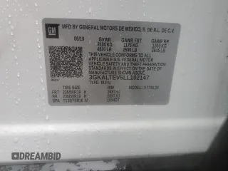 2020 GMC Terrain SLE with VIN 3GKALTEV5LL102147, listed as a Copart auction lot 47030235 with 41,235 mi miles and Salvage Title. Bid and sale history available at carsss.com. Image 15.