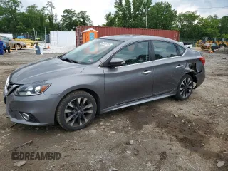 2017 Nissan Sentra SR with VIN 3N1AB7AP9HY237576, listed as a Copart auction lot 58853165 with 93,720 mi miles and Salvage title. Bid and sale history available at DreamBid. Image 1.