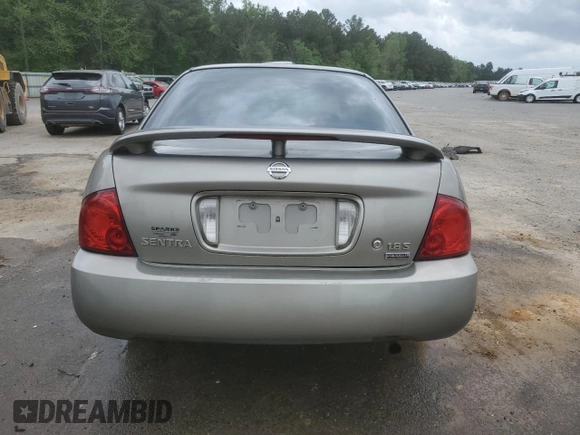 2006 Nissan Sentra S with VIN 3N1CB51D36L509102, listed as a Copart auction lot 51439545 with 351,033 mi miles and Salvage Title. Bid and sale history available at DreamBid. Image 6.