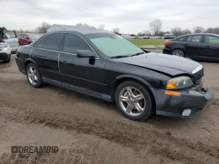2002 Lincoln LS w/Base Pkg with VIN 1LNHM87A92Y698418, listed as a Copart auction lot 82087104 with 191,469 mi miles and Salvage Title. Bid and sale history available at carsss.com. Image 4.