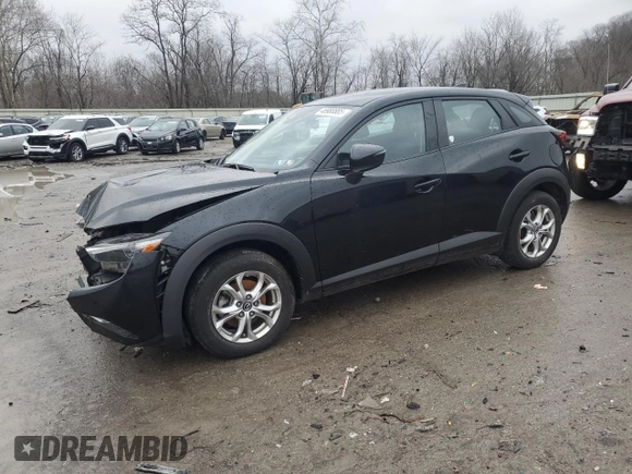 2019 Mazda CX-3 Sport with VIN JM1DKFB76K0410555, listed as a Copart auction lot 46980885 with 12,434 mi miles and Salvage Title. Bid and sale history available at DreamBid. Image 1.