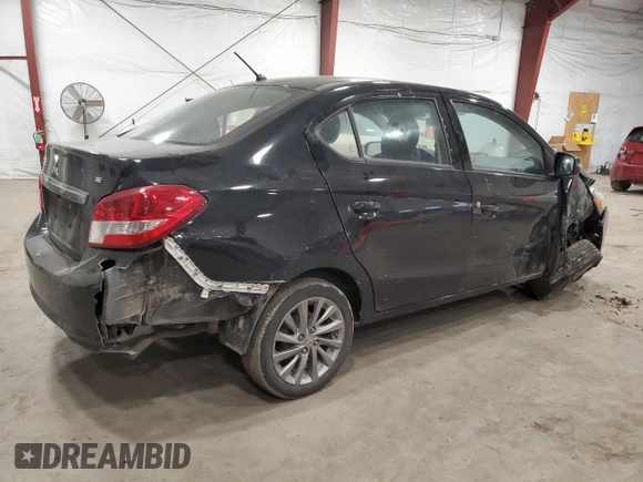 2020 Mitsubishi Mirage G4 SE with VIN ML32F4FJ1LHF13204, listed as a Copart auction lot 48300315 with 34,867 mi miles and Salvage Title. Bid and sale history available at carsss.com. Image 3.