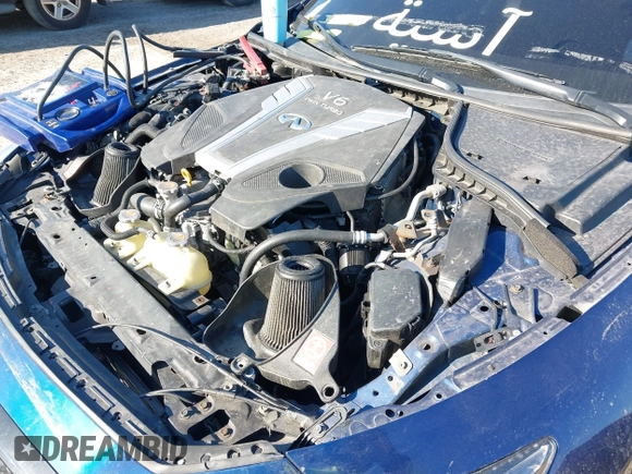 2018 Infiniti Q50 RED SPORT 400 with VIN JN1FV7AR9JM481641, listed as a IAAI auction lot 42040600 with 40,840 mi miles. Bid and sale history available at carsss.com. Image 6.