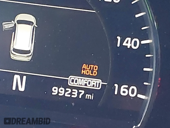 2019 Kia Sorento SX V6 with VIN 5XYPKDA55KG511727, listed as a IAAI auction lot 41531770 with 99,237 mi miles. Bid and sale history available at carsss.com. Image 16.