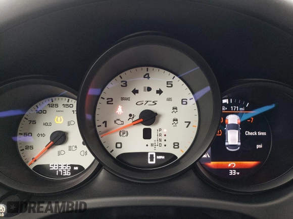 2018 Porsche Macan GTS with VIN WP1AG2A54JLB61018, listed as a Copart auction lot 85939334 with 58,366 mi miles and Salvage Title. Bid and sale history available at DreamBid. Image 9.