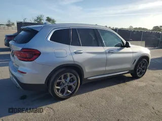 2021 BMW X3 sDrive30i with VIN 5UXTY3C01M9F59546, listed as a Copart auction lot 51930365 with 155,537 mi miles and Clean Title. Bid and sale history available at DreamBid. Image 3.