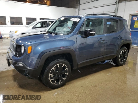 2023 Jeep Renegade Latitude z VIN ZACNJDB12PPP41283, wystawiony jako Copart lot #46307735 z przebiegiem 16 918 mil mil oraz Szkoda całkowita • Salvage title. Historia ofert i sprzedaży dostępna na DreamBid. Obrazek 1.