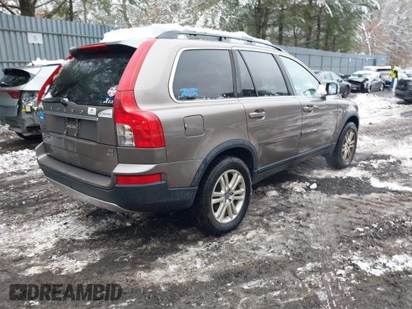 2009 Volvo XC90 I6 with VIN YV4CZ982391498101, listed as a IAAI auction lot 41548507 with 185,026 mi miles. Bid and sale history available at carsss.com. Image 4.