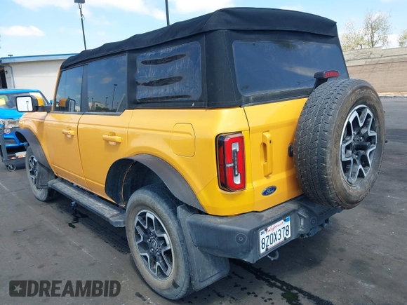 2021 Ford Bronco with VIN 1FMEE5BPXMLA93172, listed as a IAAI auction lot 42109487 with Not Provided miles and . Bid and sale history available at DreamBid. Image 3.