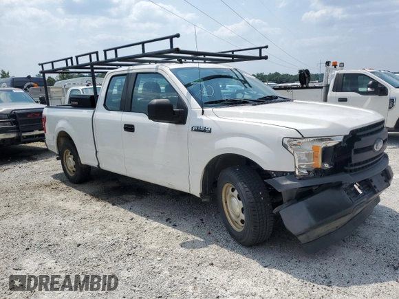 2020 Ford F-150 XL with VIN 1FTEX1CB0LFB98035, listed as a Copart auction lot 44236955 with 82,235 mi miles and Salvage title. Bid and sale history available at DreamBid. Image 4.