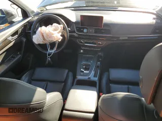 2018 Audi Q5 Premium Plus with VIN WA1BNAFY3J2073828, listed as a Copart auction lot 46827735 with Not Provided miles and Salvage Title. Bid and sale history available at DreamBid. Image 8.