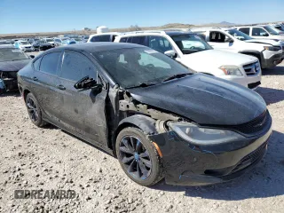 2015 Chrysler 200 S with VIN 1C3CCCBG0FN599451, listed as a Copart auction lot 50691965 with 165,464 mi miles and Salvage Title. Bid and sale history available at DreamBid. Image 4.