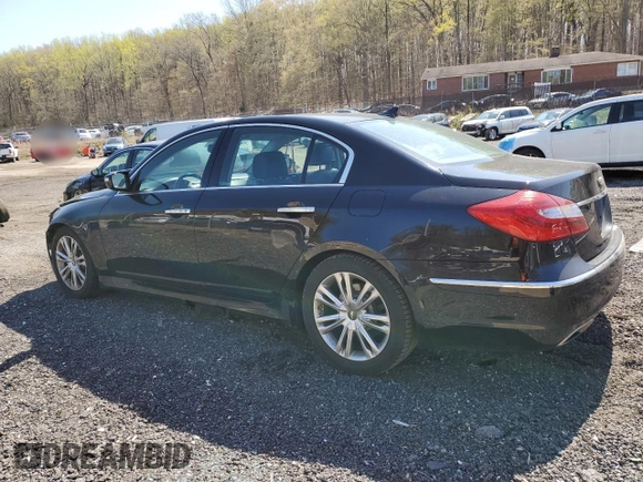 2012 Hyundai Genesis 3.8L z VIN KMHGC4DD2CU179287, wystawiony jako Copart lot #52550805 z przebiegiem 132 284 mil mil oraz Szkody całkowita. Historia ofert i sprzedaży dostępna na DreamBid. Obrazek 2.