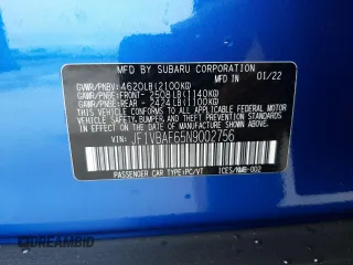 2022 Subaru WRX Premium with VIN JF1VBAF65N9002756, listed as a Copart auction lot 72432002 with 13,933 mi miles. Bid and sale history available at carsss.com. Image 14.