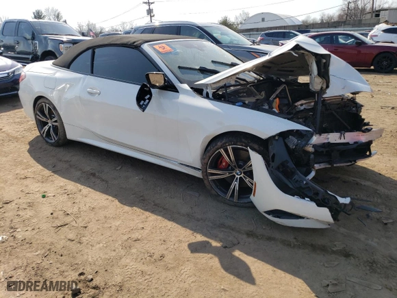 2022 BMW 4 Series M440i xDrive with VIN WBA63AT04NCH86247, listed as a Copart auction lot 44347314 with 0 mi miles. Bid and sale history available at carsss.com. Image 4.