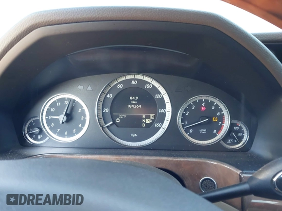 2010 Mercedes-Benz E 550 Luxury with VIN WDDHF7CB8AA161530, listed as a IAAI auction lot 41347163 with 184,364 mi miles and . Bid and sale history available at DreamBid. Image 7.
