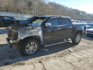 2016 GMC Canyon 4WD SLT with VIN 1GTP6DE15G1340013, listed as a Copart auction lot 45508015 with 0 mi miles and Salvage Title. Bid and sale history available at carsss.com. Image 1.