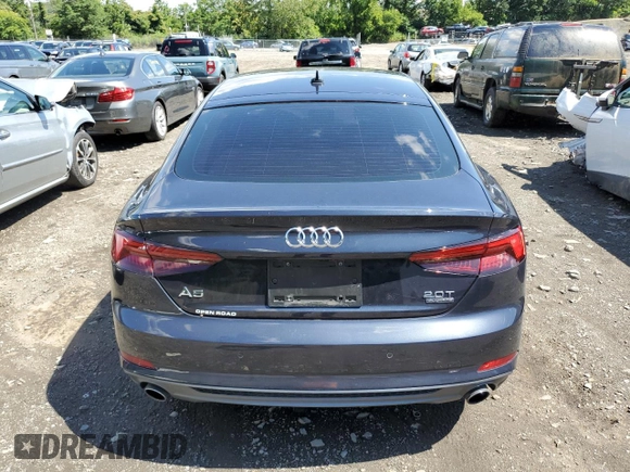 2018 Audi A5 Sportback Premium Plus with VIN WAUENCF56JA100415, listed as a Copart auction lot 40967394 with 40,158 mi miles. Bid and sale history available at carsss.com. Image 6.