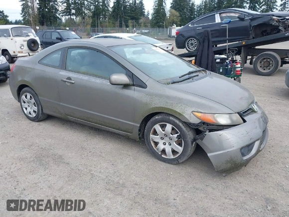 2008 Honda Civic Cpe LX with VIN 2HGFG12608H572210, listed as a IAAI auction lot 42004864 with 95,292 mi miles. Bid and sale history available at carsss.com. Image 1.