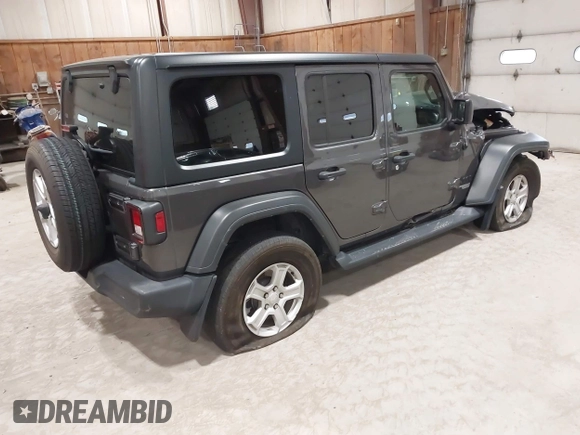 2021 Jeep Wrangler Unlimited Sport S с VIN 1C4HJXDN2MW701625, выставлен на аукционе IAAI как лот 42278169 с пробегом 11 229 миль миль и . История ставок и продаж доступна на DreamBid. Изображение 4.