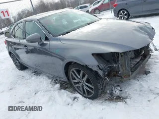 2015 Lexus IS 250 with VIN JTHCF1D21F5022600, listed as a IAAI auction lot 41544463 with 136,731 mi miles. Bid and sale history available at carsss.com. Image 1.