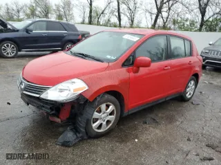 2007 Nissan Versa 1.8 S with VIN 3N1BC13E77L455165, listed as a Copart auction lot 51859665 with 120,369 mi miles and Salvage Title. Bid and sale history available at carsss.com. Image 1.