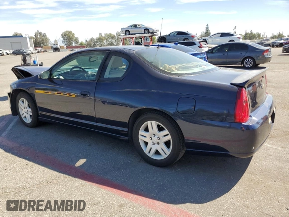 2007 Chevrolet Monte Carlo LT with VIN 2G1WK15N879184319, listed as a Copart auction lot 75649364 with 147,642 mi miles and Salvage Title. Bid and sale history available at carsss.com. Image 2.