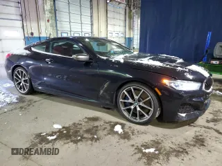 2020 BMW 8 Series M850i xDrive with VIN WBABC4C02LCE12605, listed as a Copart auction lot 38272784 with 53,090 mi miles. Bid and sale history available at carsss.com. Image 4.