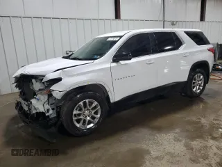 2021 Chevrolet Traverse LS with VIN 1GNERFKW1MJ193752, listed as a Copart auction lot 57319875 with 72,404 mi miles and Salvage title. Bid and sale history available at DreamBid. Image 1.