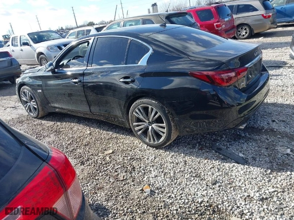 2018 Infiniti Q50 3.0t SPORT with VIN JN1EV7AR1JM442294, listed as a IAAI auction lot 41408602 with 52,355 mi miles. Bid and sale history available at carsss.com. Image 3.