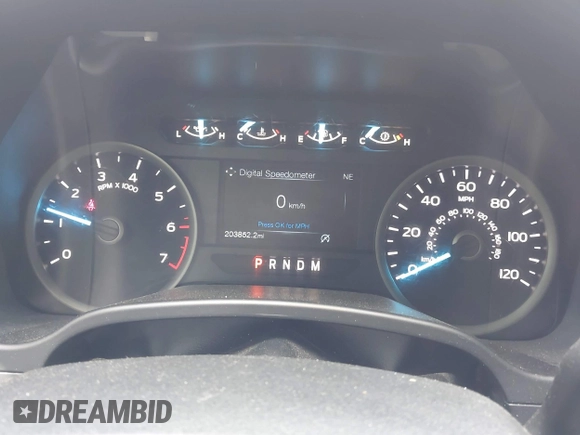 2020 Ford F-150 XL with VIN 1FTEW1EP7LKD79457, listed as a IAAI auction lot 42186674 with 203,852 mi miles. Bid and sale history available at carsss.com. Image 7.