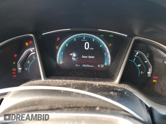 2017 Honda Civic Sedan EX-T with VIN 19XFC1F44HE210928, listed as a Copart auction lot 42848025 with 52,766 mi miles and Salvage Title. Bid and sale history available at carsss.com. Image 9.