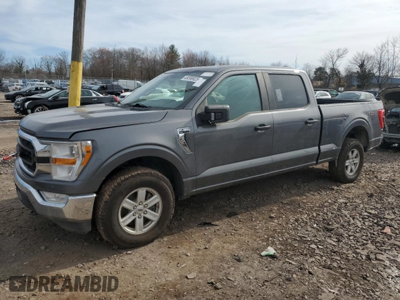 2021 Ford F-150 XL with VIN 1FTFW1E82MKD75282, listed as a Copart auction lot 49399925 with 39,244 mi miles and Salvage Title. Bid and sale history available at carsss.com. Image 1.