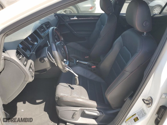 2017 Volkswagen Golf GTI S with VIN 3VW447AU2HM043227, listed as a Copart auction lot 48939595 with 65,438 mi miles and Salvage Title. Bid and sale history available at carsss.com. Image 7.