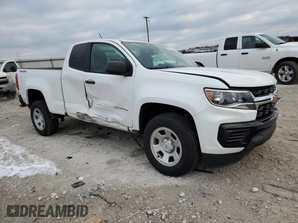 2021 Chevrolet Colorado 4WD Work Truck with VIN 1GCHTBEA7M1206343, listed as a Copart auction lot 82903544 with 17,331 mi miles and Salvage Title. Bid and sale history available at carsss.com. Image 4.