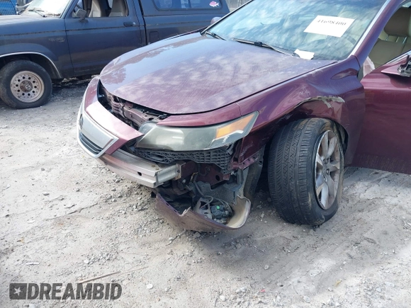 2012 Acura TL Tech Auto with VIN 19UUA8F52CA021691, listed as a IAAI auction lot 41698400 with 1 mi miles. Bid and sale history available at carsss.com. Image 6.