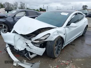 2018 Tesla Model 3 Long Range Battery with VIN 5YJ3E1EA1JF038751, listed as a IAAI auction lot 40553966 with 95,753 mi miles and . Bid and sale history available at DreamBid. Image 16.